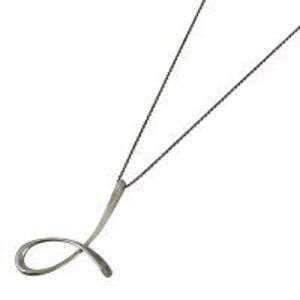 Tiffany Co Letter Necklace Alphabet J Pendant Sterling Silver